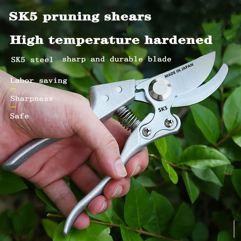 SK5 Steel Pruning Shears with Aluminium Handle for Picking Fruit, Pruning Bonsai, Branches, Flowers and Plants Gardening Tools
SK5 Steel Pruning Shears with Aluminium Handle for Picking Fruit, Pruning Bonsai, Branches, Flowers and Plants Gardening Tools
