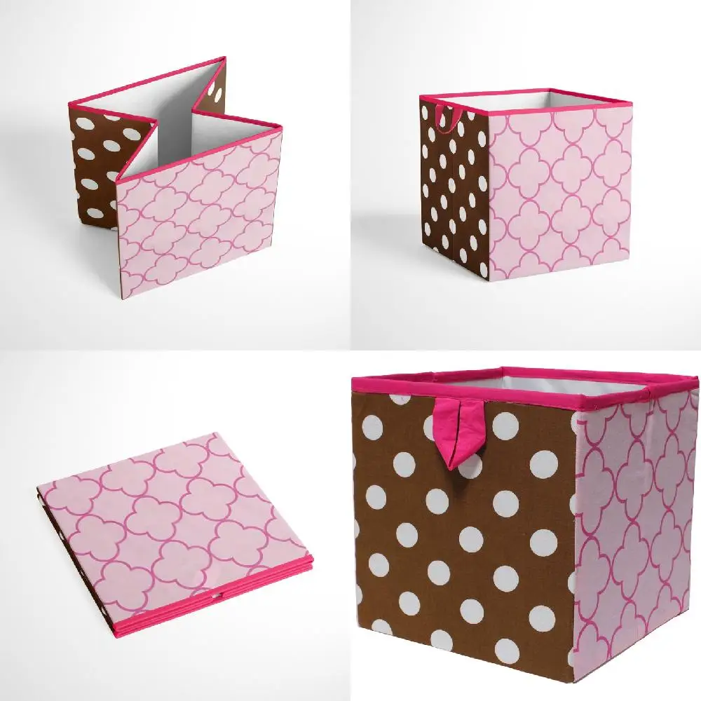 Luxurious Pink and Chocolate Cotton Fabric Covered Small Storage Box with Butterflies and Ladybugs, 10"L x 10"W x 10"H
Luxurious Pink and Chocolate Cotton Fabric Covered Small Storage Box with Butterflies and Ladybugs, 10"L x 10"W x 10"H