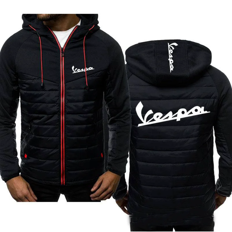 Winter Men's Hoodies Vespa Logo Coat Zipper Hooded Jacket Cotton Coat Slim Fit Fashion Thicken Warm Outwear Man Tracksuit
Winter Men's Hoodies Vespa Logo Coat Zipper Hooded Jacket Cotton Coat Slim Fit Fashion Thicken Warm Outwear Man Tracksuit