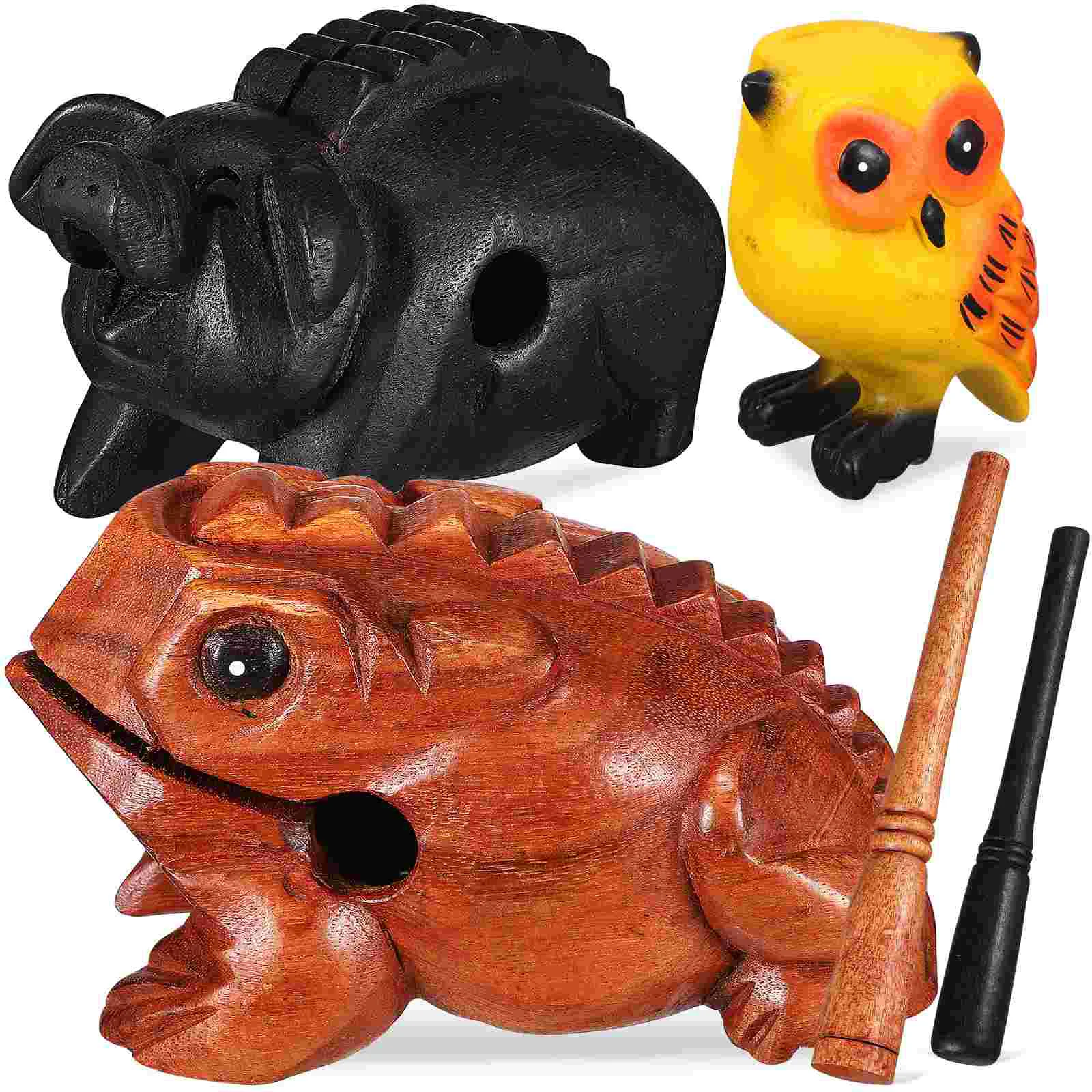 3 Pcs Percussion Wooden Animals Music Instrument Musical Tone Block Ornaments Sound
3 Pcs Percussion Wooden Animals Music Instrument Musical Tone Block Ornaments Sound