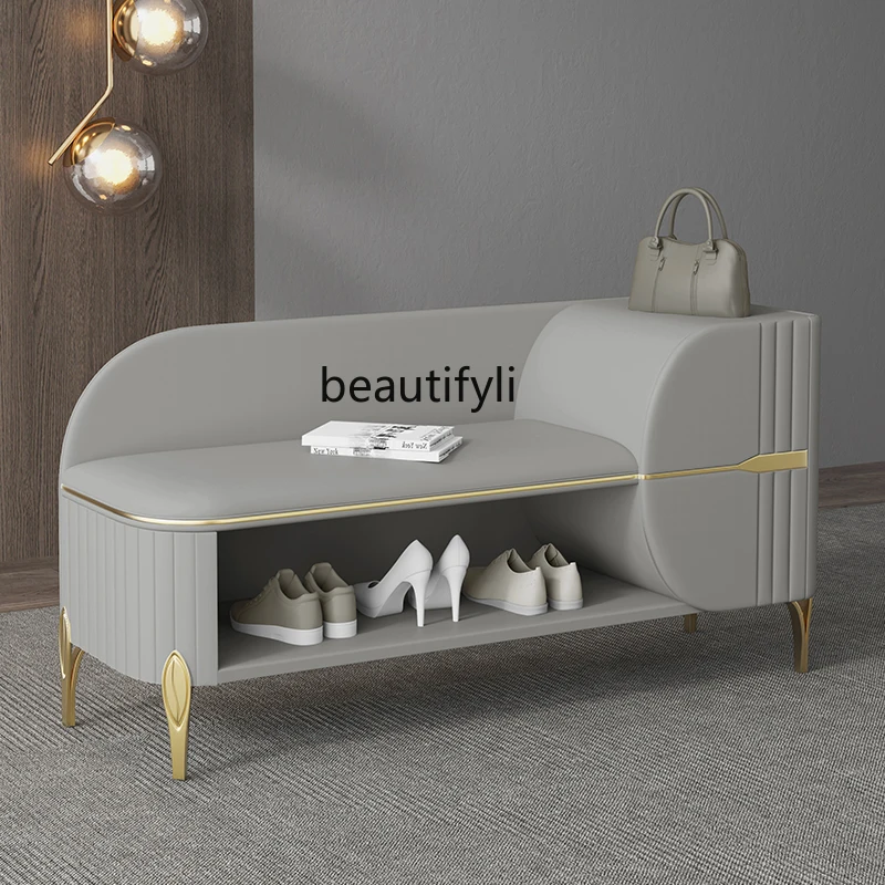 zq Italian-Style Light Luxury Shoe Cabinet Can Sit on Shoe Changing Stool Modern Leather Large Capacity Shoe Stool
zq Italian-Style Light Luxury Shoe Cabinet Can Sit on Shoe Changing Stool Modern Leather Large Capacity Shoe Stool