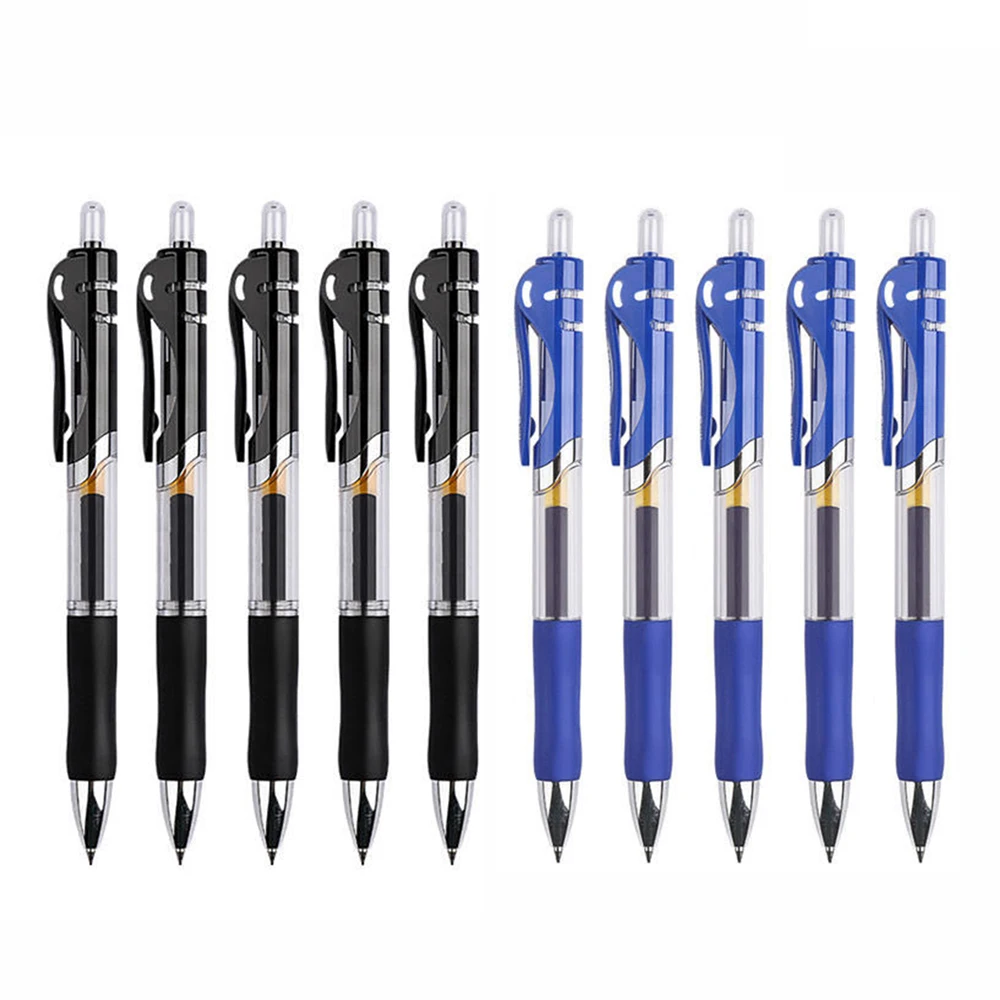 5PCS Retractable Gel Pen Set 0.5mm Black/Red/Blue Large Capacity Ball Point Pen Handle Replaceable Refills Rod School Supplies
5PCS Retractable Gel Pen Set 0.5mm Black/Red/Blue Large Capacity Ball Point Pen Handle Replaceable Refills Rod School Supplies