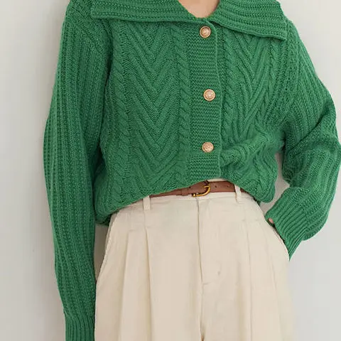 2022 Cardigan Woman Autumn Chic Peter Pan Collar New Women's Casual Knit Buttons Long Sleeve Single-Breasted Knitwear Coat D110
2022 Cardigan Woman Autumn Chic Peter Pan Collar New Women's Casual Knit Buttons Long Sleeve Single-Breasted Knitwear Coat D110