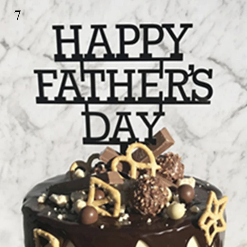 1Pc Acrylic Cake Topper Gold Black Circle Cupcake Toppers Father's Day Cake Decoration Happy Birthday Decor Supplies
1Pc Acrylic Cake Topper Gold Black Circle Cupcake Toppers Father's Day Cake Decoration Happy Birthday Decor Supplies