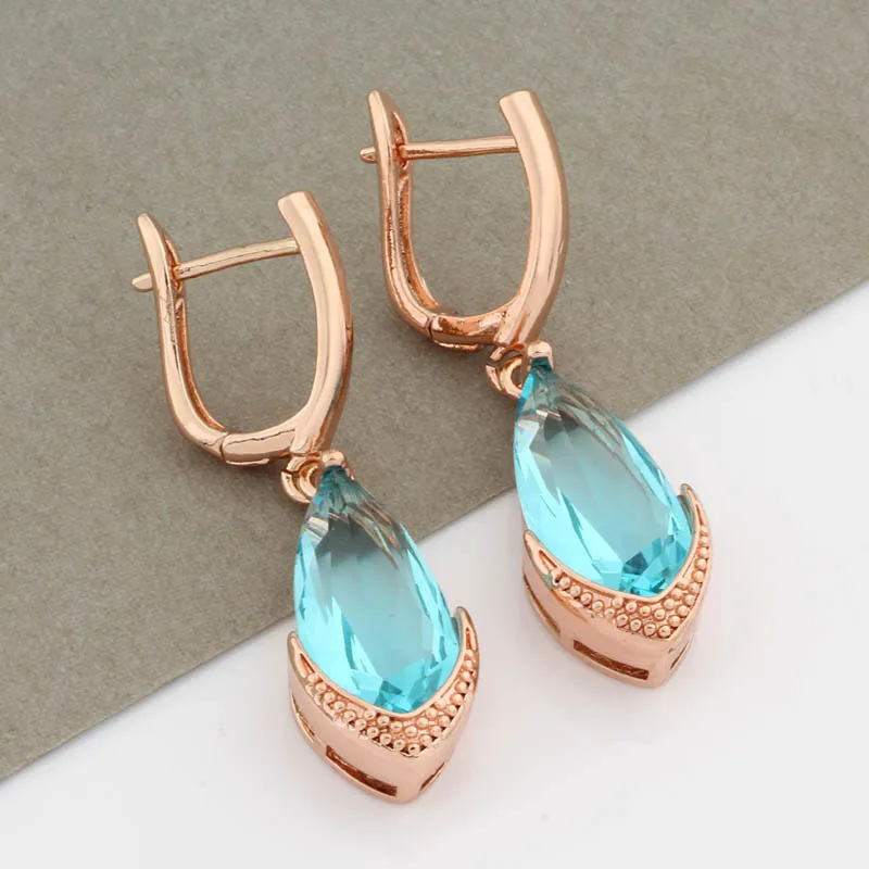 New Arrival Earrings Trend Water Drop Shape Luxury Quality Jewelry 585 Rose Gold Color Hanging Earrings Fashion Jewelry
New Arrival Earrings Trend Water Drop Shape Luxury Quality Jewelry 585 Rose Gold Color Hanging Earrings Fashion Jewelry