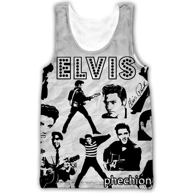 Новый модный мужской/женский жилет phechion с 3D принтом Elvis Presley без рукавов Повседневная Уличная одежда Мужская свободная Спортивная майка D23
Новый модный мужской/женский жилет phechion с 3D принтом Elvis Presley без рукавов Повседневная Уличная одежда Мужская свободная Спортивная майка D23