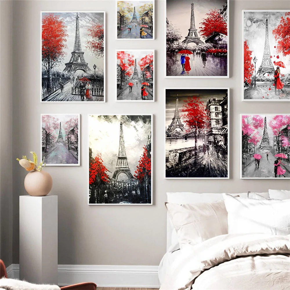 Graffiti art street view canvas painting romantic lovers under the iron tower wall art poster living room home decoration mural
Graffiti art street view canvas painting romantic lovers under the iron tower wall art poster living room home decoration mural