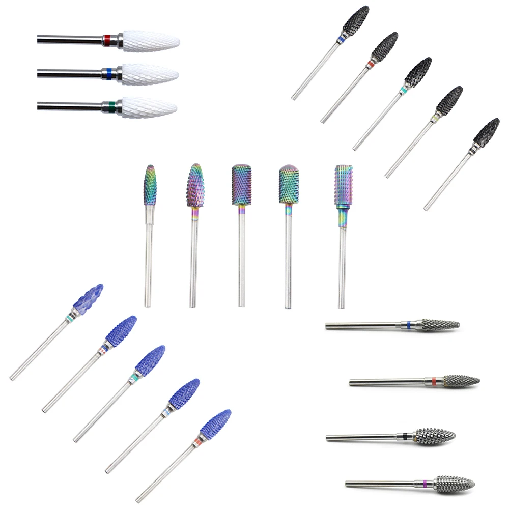 27 Type Rainbow Tungsten Carbide Ceramic Nail Drill Bits Suitable for all Nail machines For Electric Drill Manicure Accessory
27 Type Rainbow Tungsten Carbide Ceramic Nail Drill Bits Suitable for all Nail machines For Electric Drill Manicure Accessory