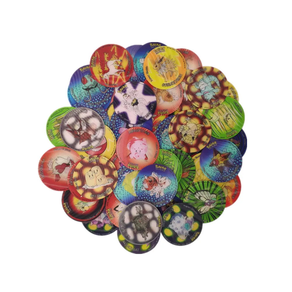 Pokemon Tazos Flash 3D Pokemon Cards 1st Edition 1996 English Shiny Letters Round Cards Collectible Coins Plastic Card Limited
Pokemon Tazos Flash 3D Pokemon Cards 1st Edition 1996 English Shiny Letters Round Cards Collectible Coins Plastic Card Limited