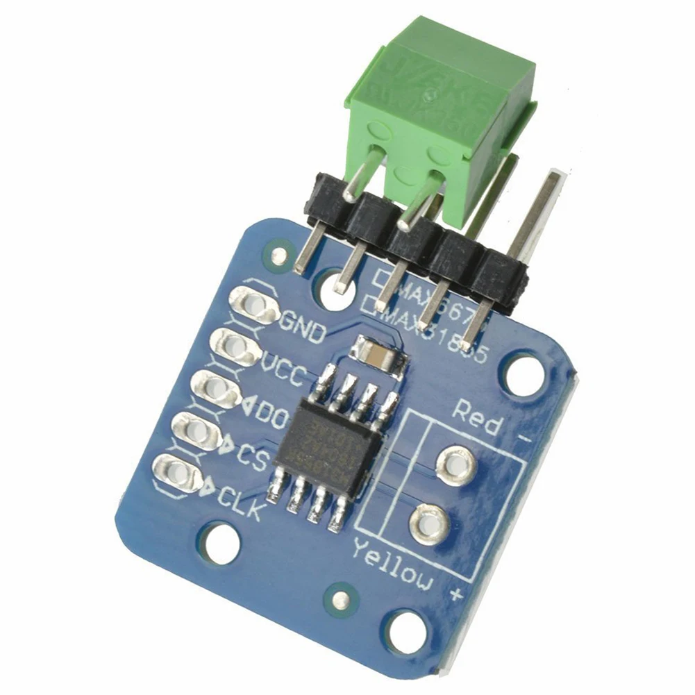 MAX6675 Temperature Sensor ±0.25 Degrees Celsius 25*25mm 1 SPI Compatible Interface And 1 Related Logic Contro
MAX6675 Temperature Sensor ±0.25 Degrees Celsius 25*25mm 1 SPI Compatible Interface And 1 Related Logic Contro