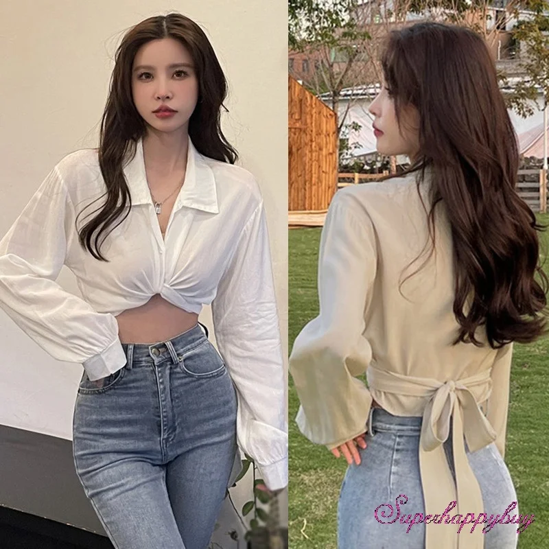 Women's Long Sleeve Blouse Crop Top Korean Version Casual Fashion Shirt
Women's Long Sleeve Blouse Crop Top Korean Version Casual Fashion Shirt