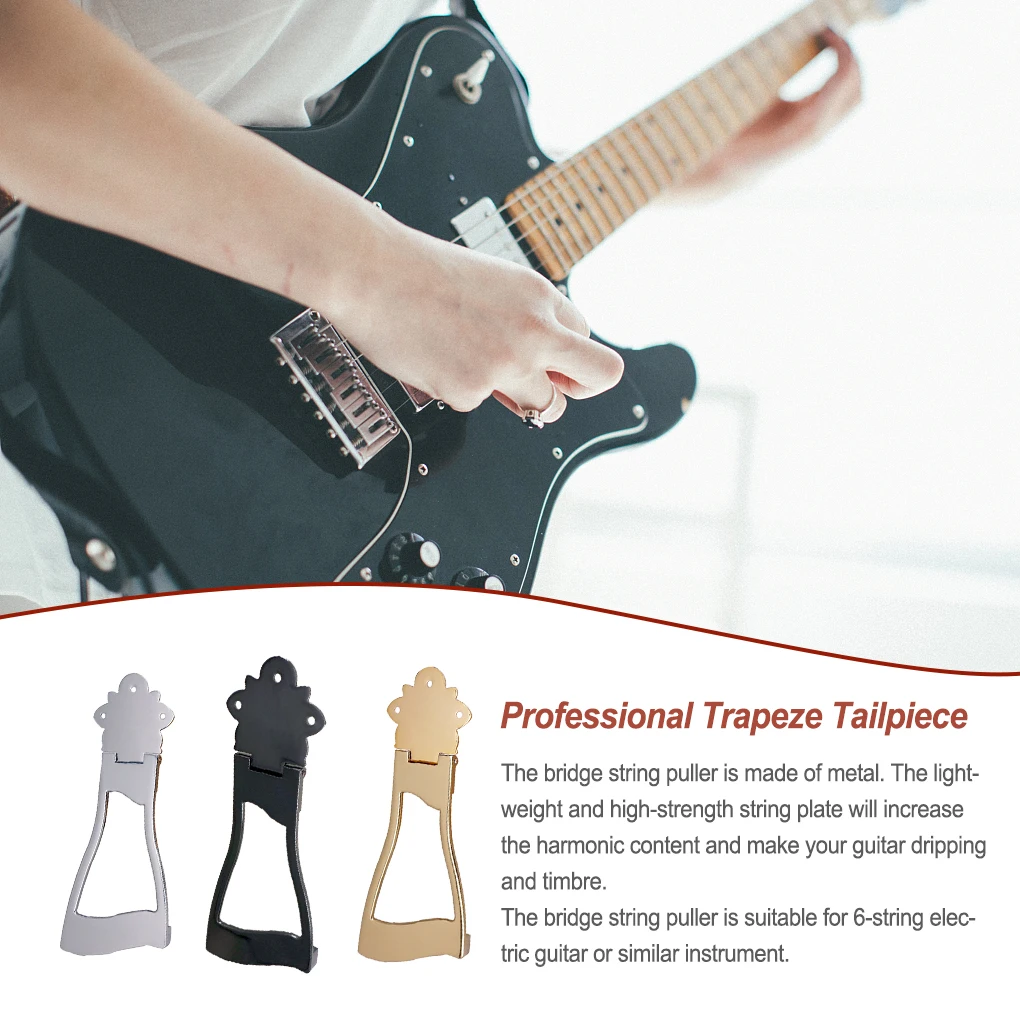 Professional Trapeze Tailpiece Practical Bridge String Puller Archtop Replacement High-strength String Plate Gold
Professional Trapeze Tailpiece Practical Bridge String Puller Archtop Replacement High-strength String Plate Gold