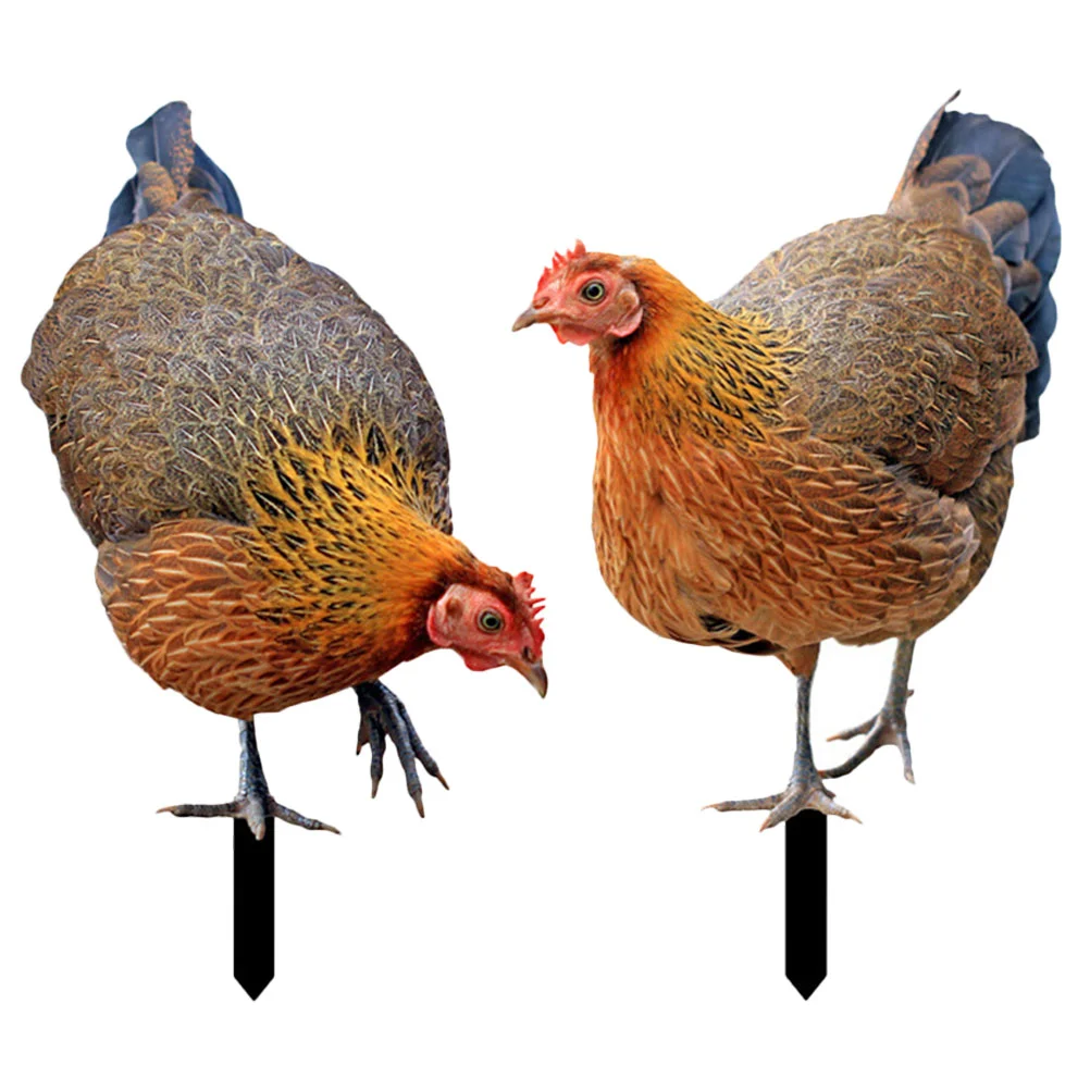 2 Pcs Decorative Garden Inserts Decoration Outdoor Statues Ornament Japanese Accessories Chicken Stake Acrylic
2 Pcs Decorative Garden Inserts Decoration Outdoor Statues Ornament Japanese Accessories Chicken Stake Acrylic