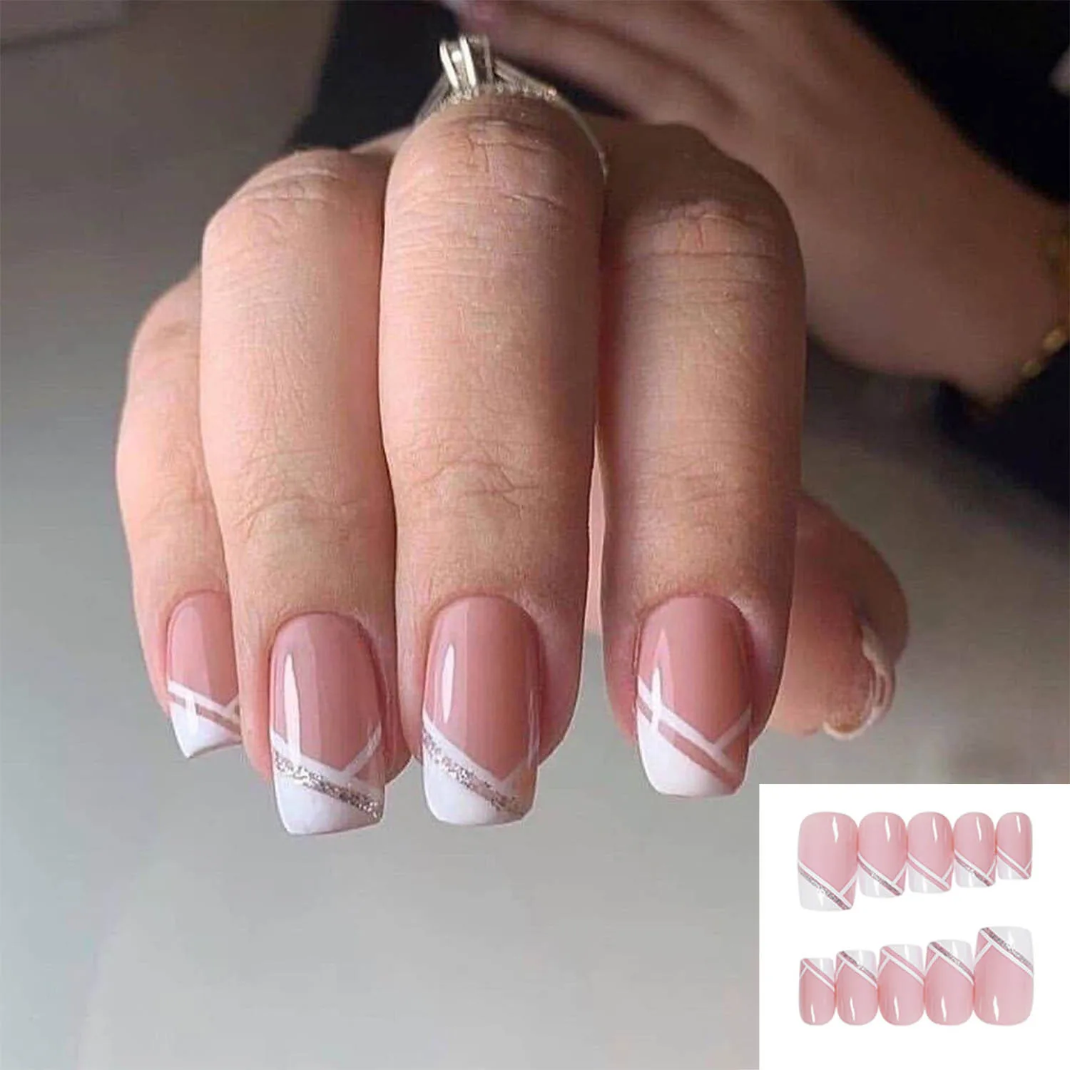 HEALLOR 24pcs/Box Detachable Fashion Manicure Tool Artificial Fake Nails Wearable French False Nails Nail Tips
HEALLOR 24pcs/Box Detachable Fashion Manicure Tool Artificial Fake Nails Wearable French False Nails Nail Tips