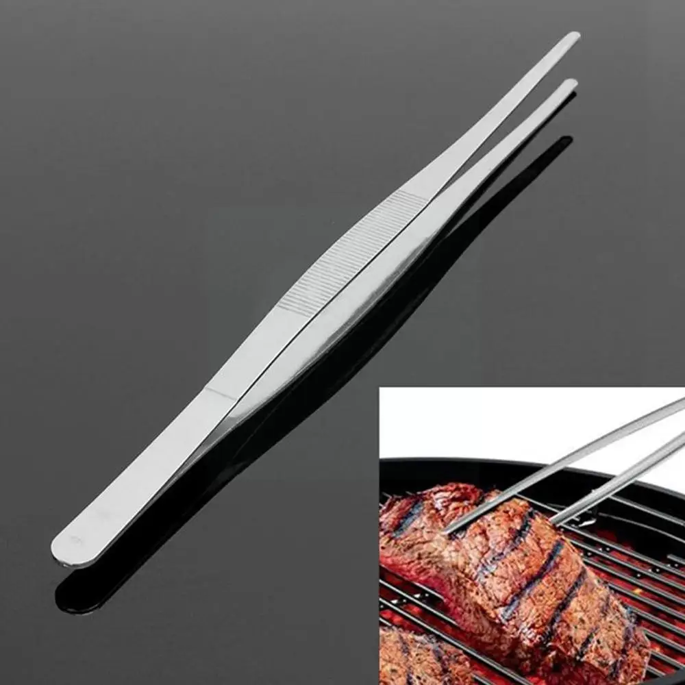 30cm Long Tweezer Steel Food Tongs Straight Tweezers Barbecue Clip For Kitchen Outdoor BBQ Tool Silver M0X0
30cm Long Tweezer Steel Food Tongs Straight Tweezers Barbecue Clip For Kitchen Outdoor BBQ Tool Silver M0X0