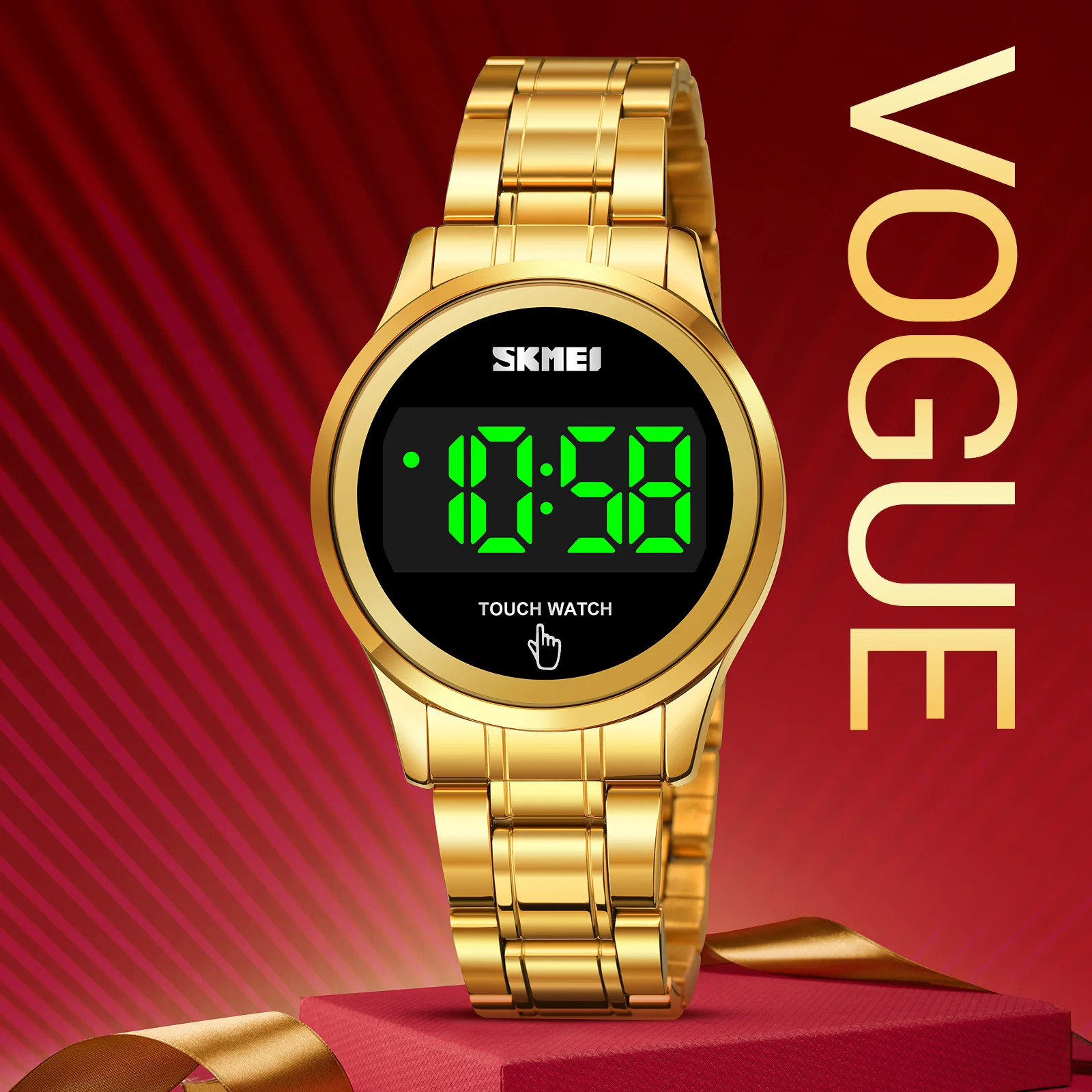 SKMEI Digit Wristwatches Women Touch Watch Womens Ladies Watches Girls LED Date Timer Simple Watch Waterproof relogio feminino
SKMEI Digit Wristwatches Women Touch Watch Womens Ladies Watches Girls LED Date Timer Simple Watch Waterproof relogio feminino