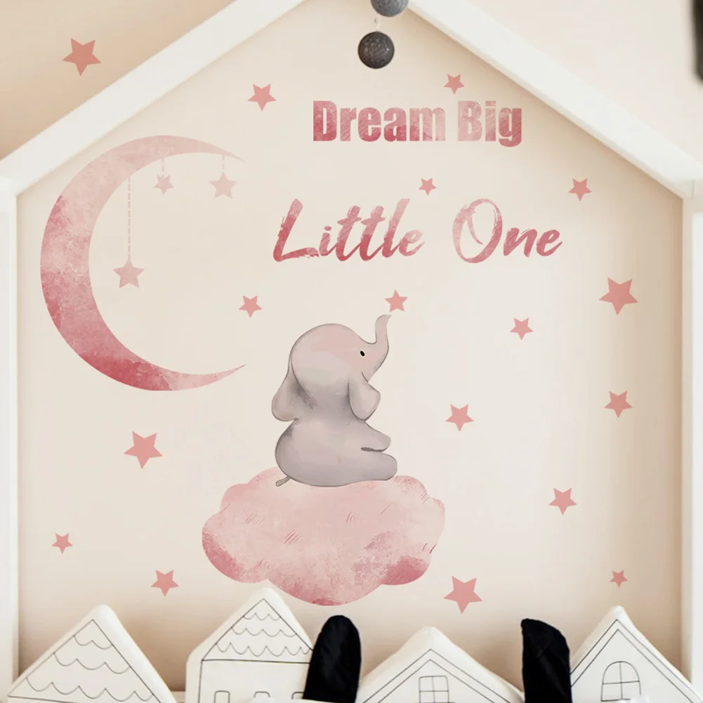 Cartoon Cloud Elephant Wall Stickers Kids Girls Room Decoration Wallpaper Bedroom Home Decor Self Adhesive Motivational Decals
Cartoon Cloud Elephant Wall Stickers Kids Girls Room Decoration Wallpaper Bedroom Home Decor Self Adhesive Motivational Decals