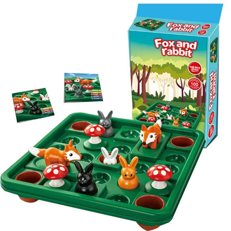 Bunny Bouncing Game Kids Puzzle Board Checkers Toy Funny Rabbit Moving Strategy Tabletop Gift For Children Brain Development
Bunny Bouncing Game Kids Puzzle Board Checkers Toy Funny Rabbit Moving Strategy Tabletop Gift For Children Brain Development
