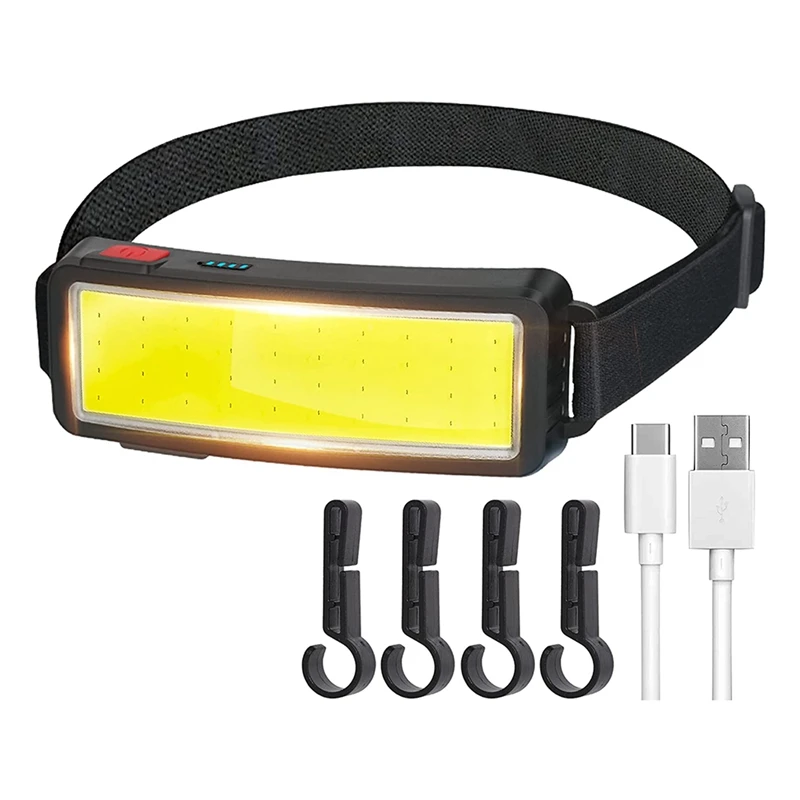 LED Headlight Flashlight 2000 Lumen USB Rechargeable COB Floodlight Lightweight, Waterproof Headlight-Work Light
LED Headlight Flashlight 2000 Lumen USB Rechargeable COB Floodlight Lightweight, Waterproof Headlight-Work Light