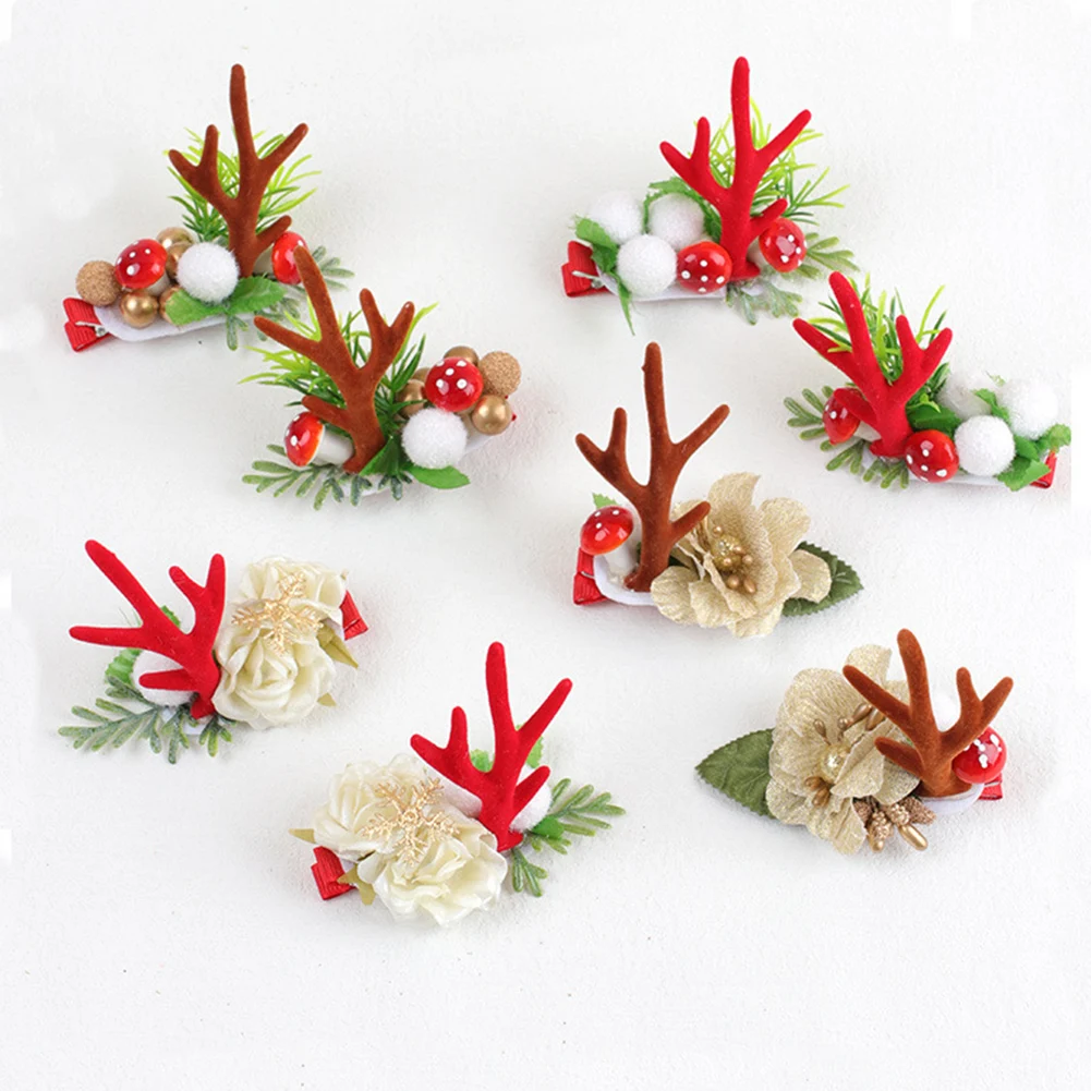 2Pcs New Christmas Antler Hair Clips Deer Ear Hairpins Christmas Party Headbands Festival Pine Cones Hair Ball Hair Accessories
2Pcs New Christmas Antler Hair Clips Deer Ear Hairpins Christmas Party Headbands Festival Pine Cones Hair Ball Hair Accessories