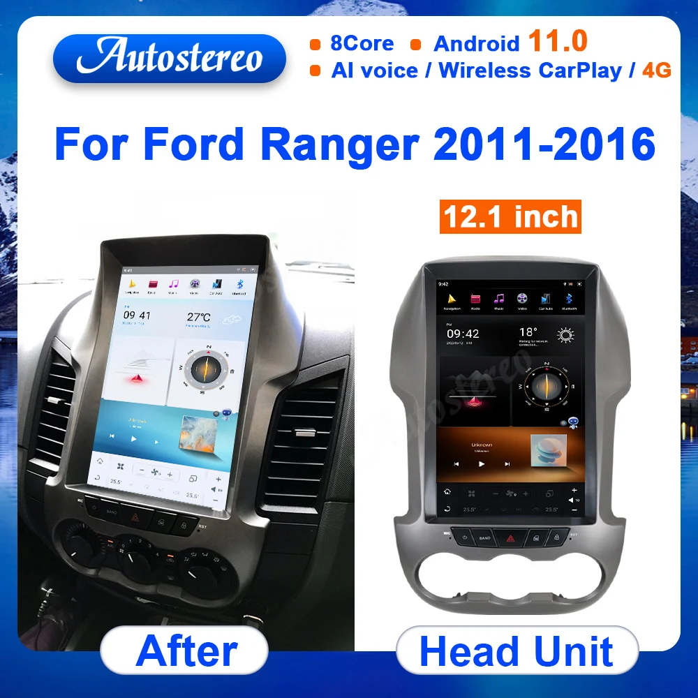 Автомагнитола для Ford Ranger 2011-2016, Android 11, Qualcomm, GPS-навигация, головное устройство, мультимедийный DVD-плеер, автостереомагнитофон, экран
Автомагнитола для Ford Ranger 2011-2016, Android 11, Qualcomm, GPS-навигация, головное устройство, мультимедийный DVD-плеер, автостереомагнитофон, экран