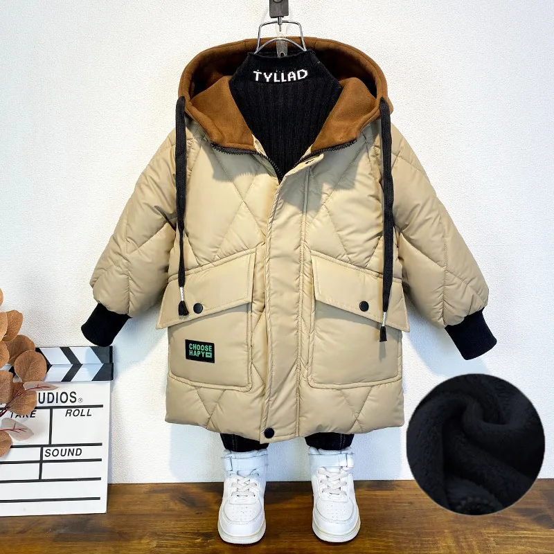 Boys Winter Down Jacket Children Warm Thick Fleece Linner Long Jackets Kids Hooded Parkas Coat Baby Girls Outerwear 4 5 6 7 8 9
Boys Winter Down Jacket Children Warm Thick Fleece Linner Long Jackets Kids Hooded Parkas Coat Baby Girls Outerwear 4 5 6 7 8 9