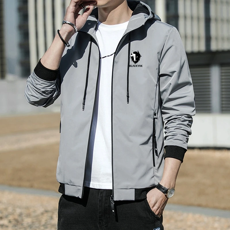 Black Yak Camping Mountain Adventure Jacket Men's Leisure Travel Gray Coat Spring And Fall Hiking Hooded Windbreaker
Black Yak Camping Mountain Adventure Jacket Men's Leisure Travel Gray Coat Spring And Fall Hiking Hooded Windbreaker
