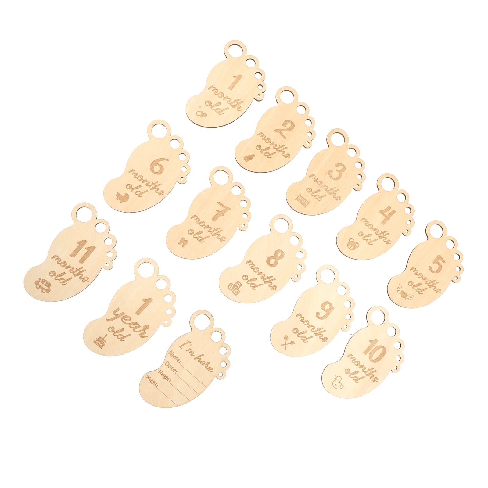 13pcs Round Milestone Cards Baby Wooden Milestone Discs Double Sided Milestone Cards
13pcs Round Milestone Cards Baby Wooden Milestone Discs Double Sided Milestone Cards