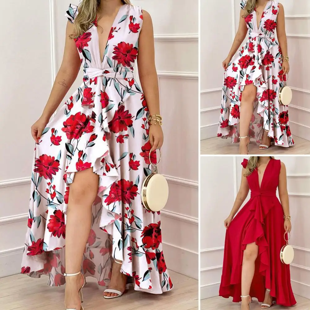 Sexy High Waist V Neck Party Dress Women Tight Waist Printed Split Up Summer Banquet Long Dresses for women 2022 Elegant Vestido
Sexy High Waist V Neck Party Dress Women Tight Waist Printed Split Up Summer Banquet Long Dresses for women 2022 Elegant Vestido