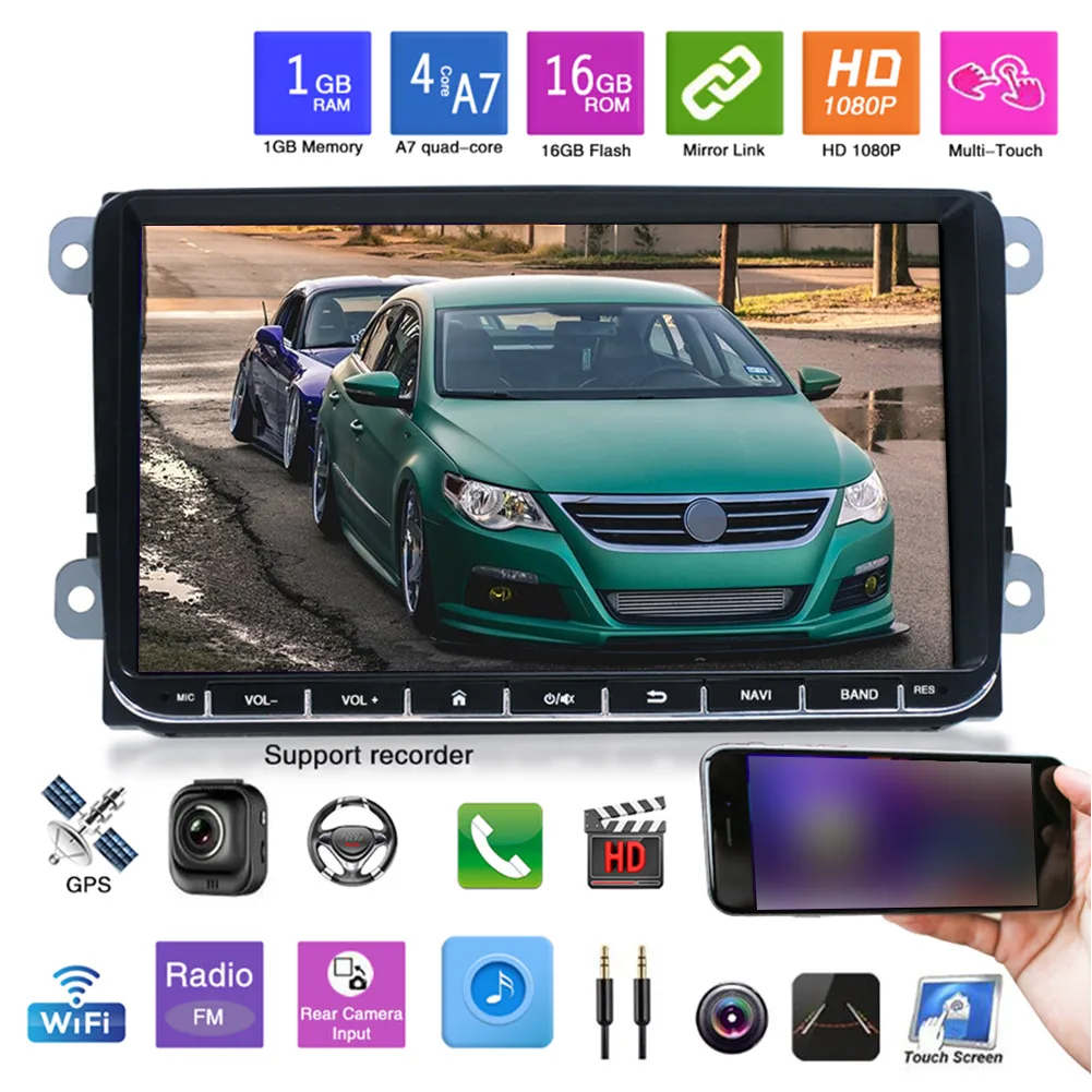 9" 2 DIN Stereo Player GPS LED USB Wireless Bluetooth For Golf MK5 MK6 Car Radio GPS CarPlay+optional Camera Multi-language
9" 2 DIN Stereo Player GPS LED USB Wireless Bluetooth For Golf MK5 MK6 Car Radio GPS CarPlay+optional Camera Multi-language