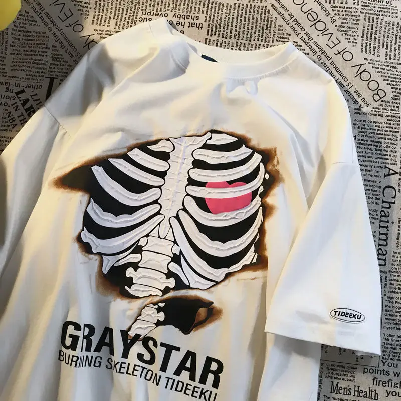 Винтажная футболка с графическим принтом черепа, женские футболки, уличная одежда, Женский Топ, модная повседневная свободная одежда в стил...
Винтажная футболка с графическим принтом черепа, женские футболки, уличная одежда, Женский Топ, модная повседневная свободная одежда в стил...