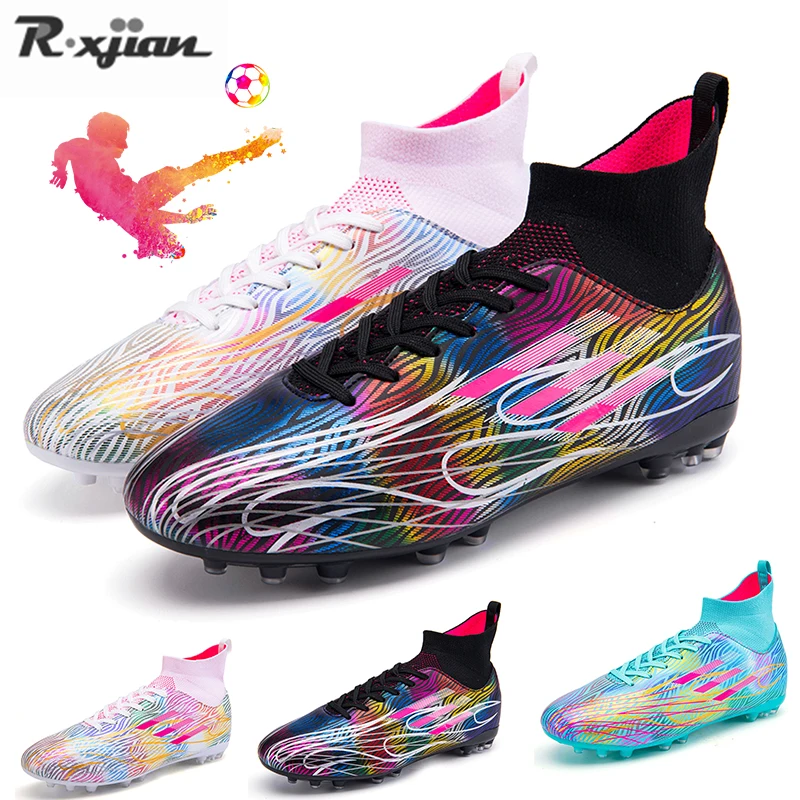 R.xjian High Quality Football Boots Men High Naked Splint Training Soccer Shoes TF/AG Non-slip Outdoor Lawn Futsal Sneakers 2022
R.xjian High Quality Football Boots Men High Naked Splint Training Soccer Shoes TF/AG Non-slip Outdoor Lawn Futsal Sneakers 2022