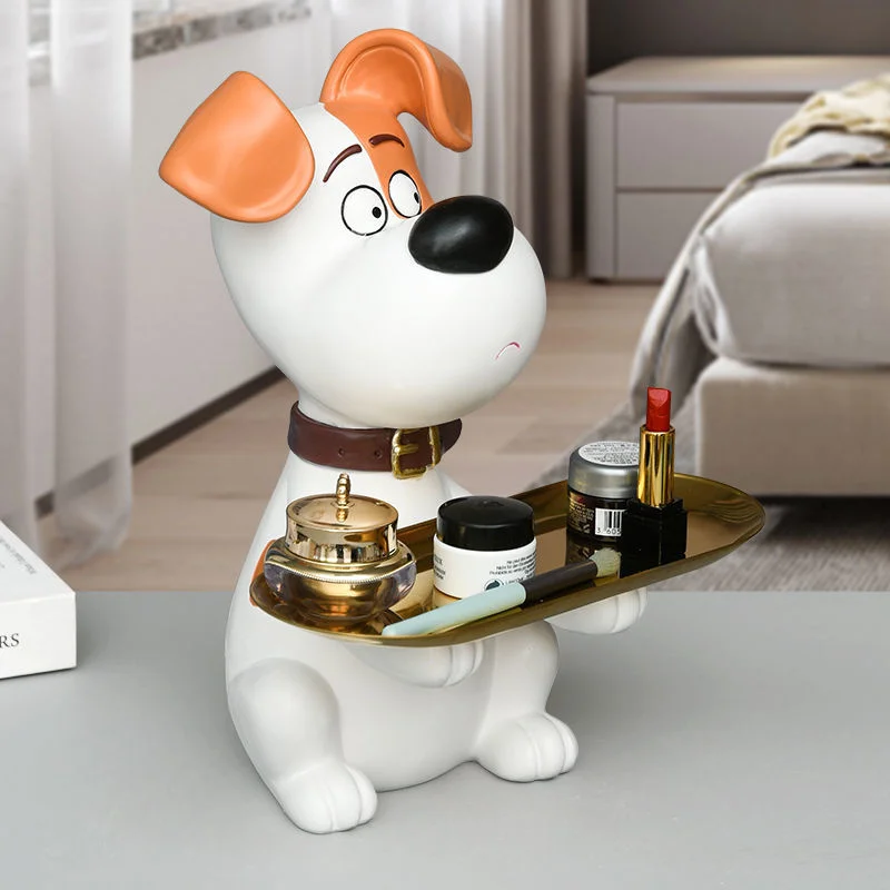 Resin Cartoon Dog Key Tray Holder Entrance Sculpture Storage Dish Desktop Wine Rack Paper Holder Home Living Room Decoration
Resin Cartoon Dog Key Tray Holder Entrance Sculpture Storage Dish Desktop Wine Rack Paper Holder Home Living Room Decoration