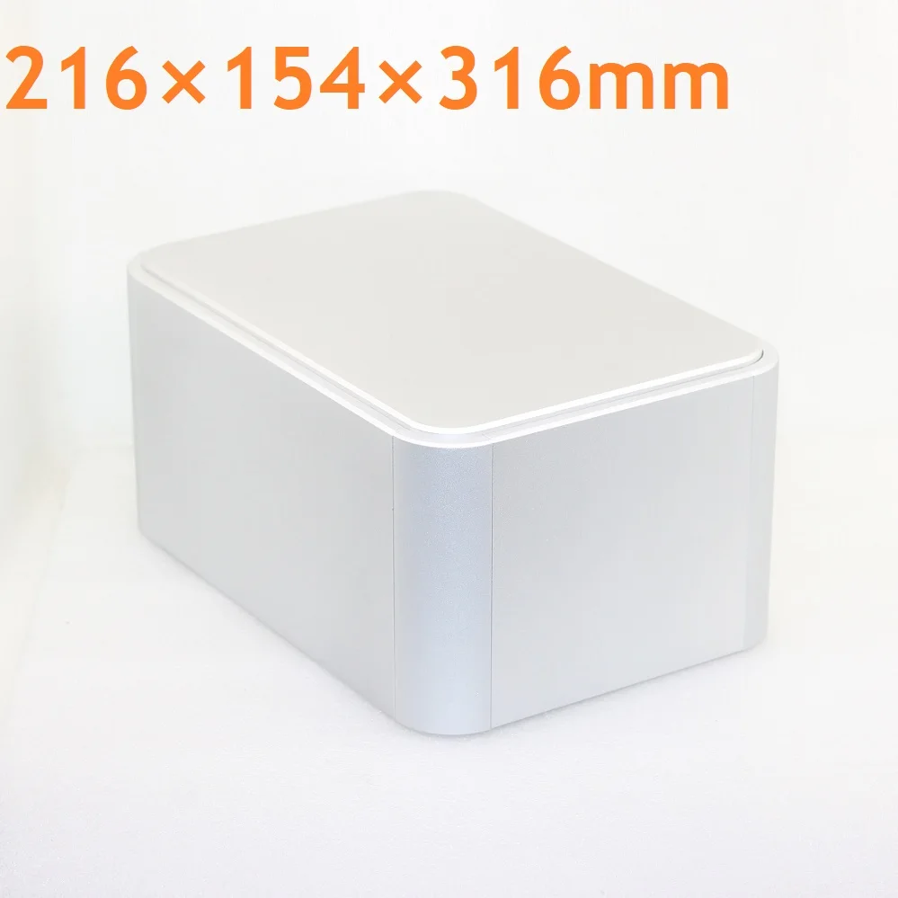 W216 H154 D316 Пескоструйный алюминиевый корпус DIY Круглый Угловой усилитель мощности
W216 H154 D316 Пескоструйный алюминиевый корпус DIY Круглый Угловой усилитель мощности