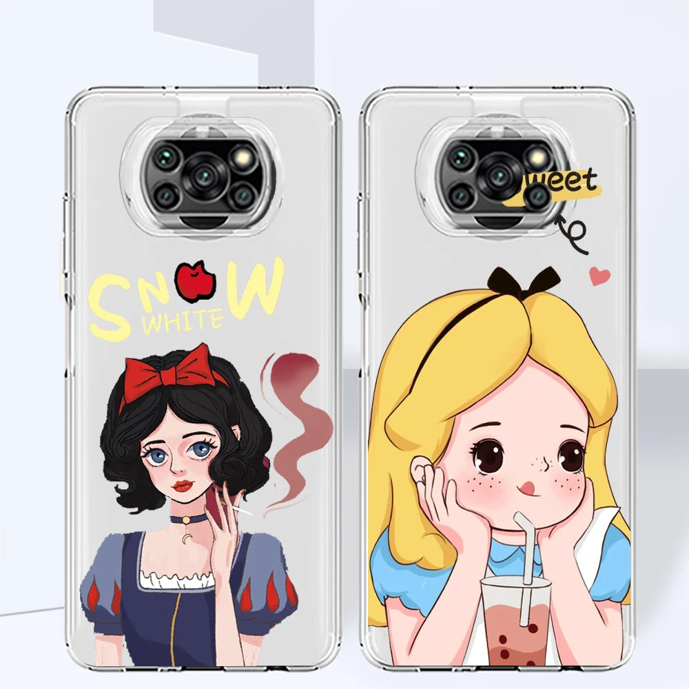 Snow White Alice Disney Phone Case For Xiaomi Mi Poco X4 X3 X2 NFC F4 F3 F2 F1 GT M4 M3 M2 Pro C40 C3 Transparent TPU Cover
Snow White Alice Disney Phone Case For Xiaomi Mi Poco X4 X3 X2 NFC F4 F3 F2 F1 GT M4 M3 M2 Pro C40 C3 Transparent TPU Cover