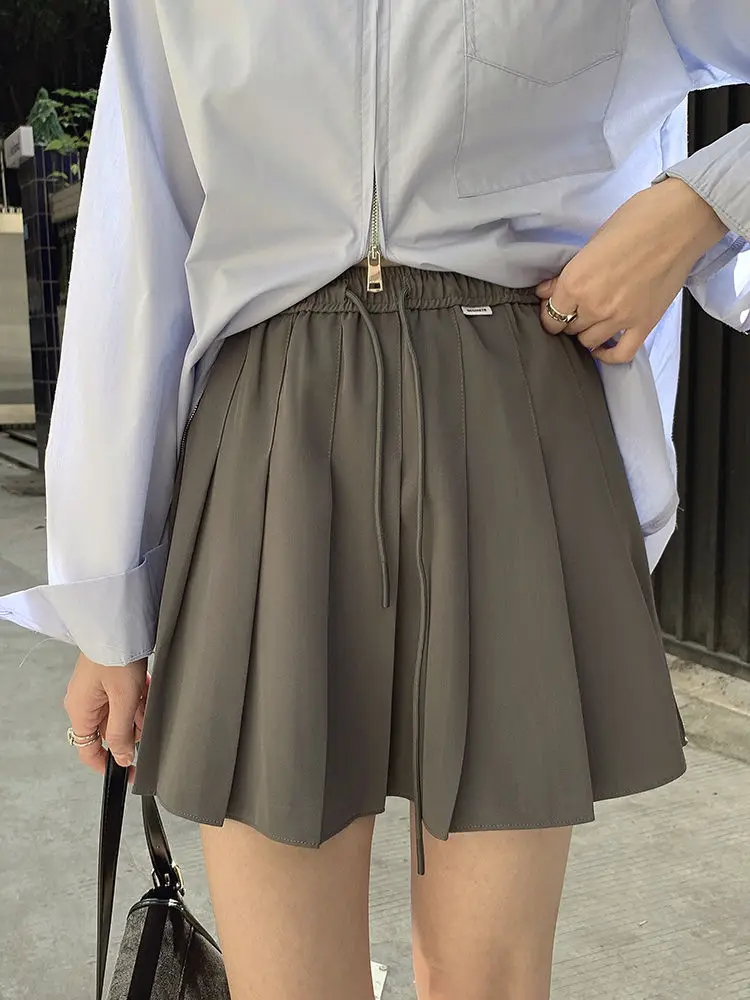 New Fashion A-line Skirt Women's Summer 2023 High Waist Drawstring Pleated Skirt Slim Solid Color Casual Clothes Skirts L098
New Fashion A-line Skirt Women's Summer 2023 High Waist Drawstring Pleated Skirt Slim Solid Color Casual Clothes Skirts L098