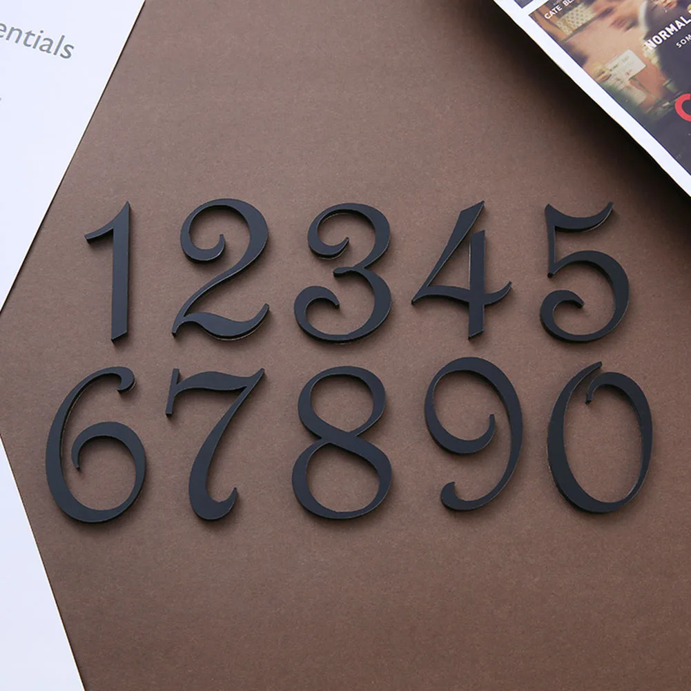 Black Floating House Number 0-9 Self-Adhesive Number Plate Sign Door Plaque Numbers For House Flat Apartment Outdoor Street
Black Floating House Number 0-9 Self-Adhesive Number Plate Sign Door Plaque Numbers For House Flat Apartment Outdoor Street