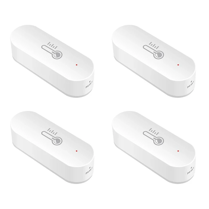 Датчик температуры и влажности 4х Tuya Wi-Fi, домашний Измеритель температуры и влажности, гигрометр, термометр с управлением через приложение