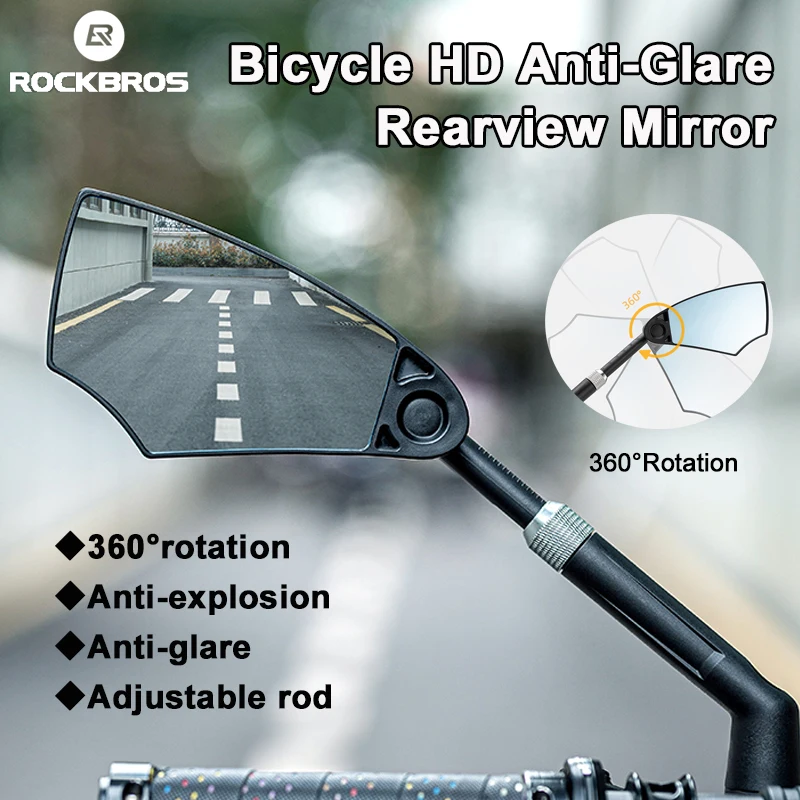 ROCKBROS Bike Mirror 360° Adjustable Bicycle Rearview Mirror Anti-explosion Bicycle Handlebar Rear View Mirror Bike Accessories
ROCKBROS Bike Mirror 360° Adjustable Bicycle Rearview Mirror Anti-explosion Bicycle Handlebar Rear View Mirror Bike Accessories
