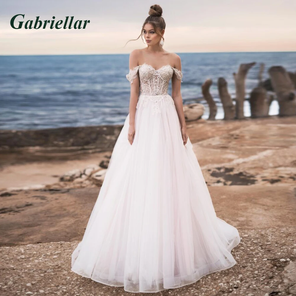 Gabriellar Classic Sweetheart Wedding Dresses Off the Shoulder Appliques A-line Wedding Gowns Robe De Mariée Made To Order
Gabriellar Classic Sweetheart Wedding Dresses Off the Shoulder Appliques A-line Wedding Gowns Robe De Mariée Made To Order