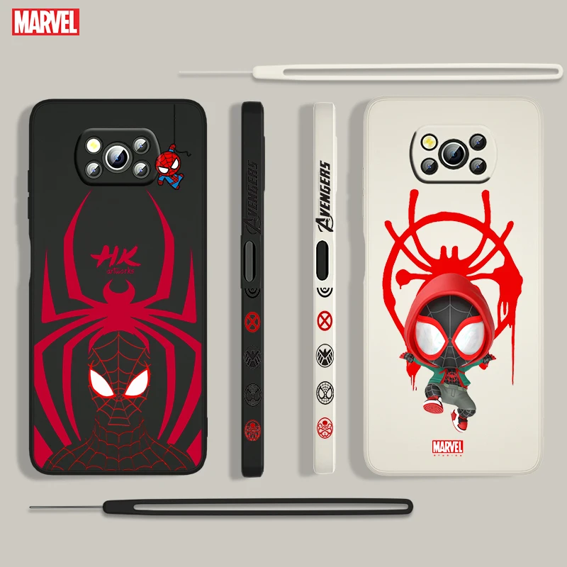 Marvel Red SpiderMan Hero For Xiaomi POCO X3 NFC F3 GT M4 M3 M2 Pro C3 X2 Silicone Liquid Left Rope Phone Case Fundas Coque Capa
Marvel Red SpiderMan Hero For Xiaomi POCO X3 NFC F3 GT M4 M3 M2 Pro C3 X2 Silicone Liquid Left Rope Phone Case Fundas Coque Capa