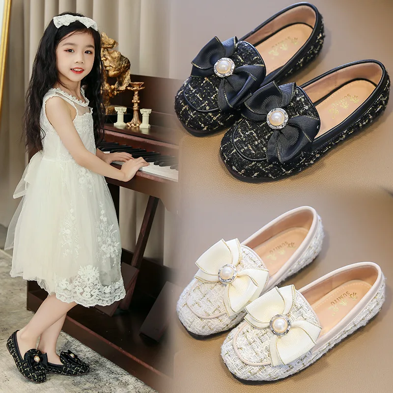 Girls Bowknot Princess Shoes Spring 2022 New Round Head Soft Sole Little Girls' Leather Shoes Children's Soft Suede Single Shoes
Girls Bowknot Princess Shoes Spring 2022 New Round Head Soft Sole Little Girls' Leather Shoes Children's Soft Suede Single Shoes