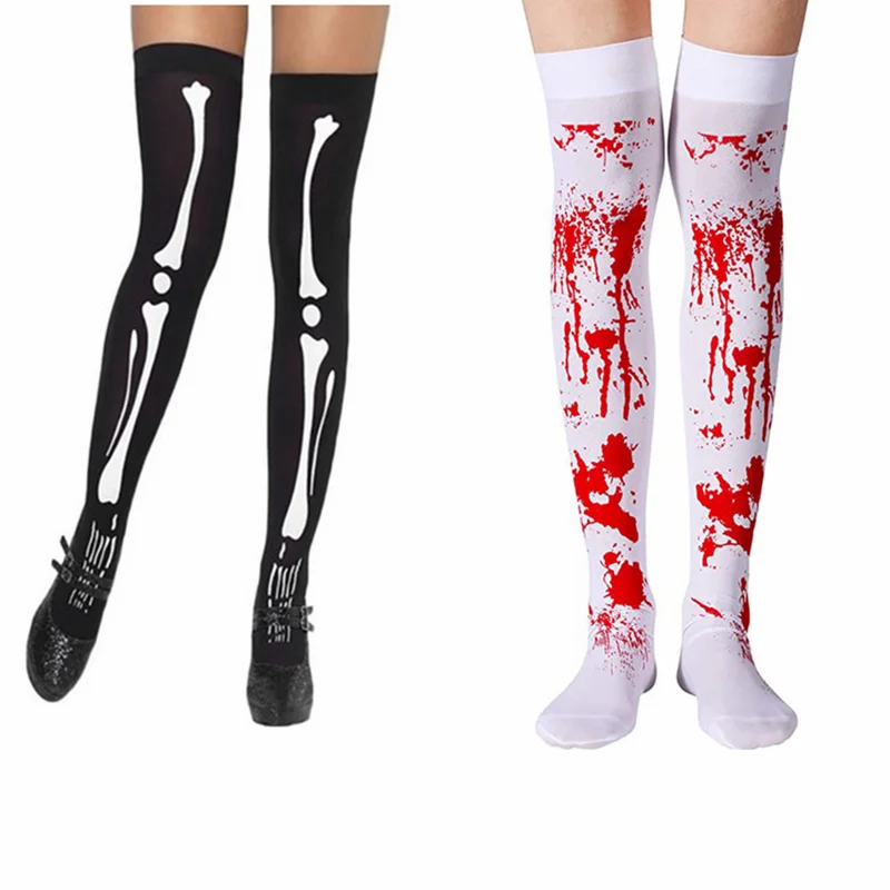 New Halloween Blood Socks Ladies Bloody Party Stockings Sexy Personality Skeleton Socks Funny Halloween Cosplay Accessories
New Halloween Blood Socks Ladies Bloody Party Stockings Sexy Personality Skeleton Socks Funny Halloween Cosplay Accessories