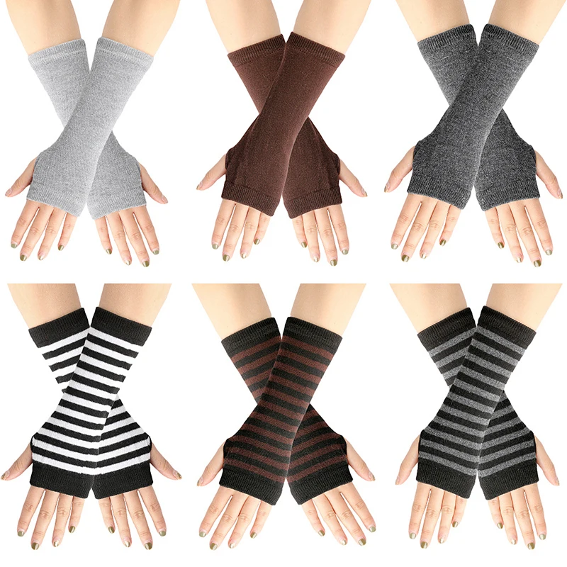 Women's Elbow Gloves Christmas Long Knitted Arm Cover Autumn Winter Fashion Striped Cotton Elbow Mittens Long Fingerless Gloves
Women's Elbow Gloves Christmas Long Knitted Arm Cover Autumn Winter Fashion Striped Cotton Elbow Mittens Long Fingerless Gloves