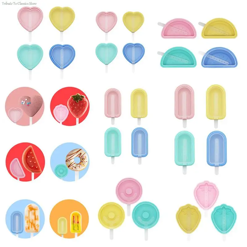 2pcs Silicone Ice Cream Mold Ice Cube With Pp Cover Diy Lovely Heart Ice Cream Popsicle Tray Ice Making Kitchen Tools Household
2pcs Silicone Ice Cream Mold Ice Cube With Pp Cover Diy Lovely Heart Ice Cream Popsicle Tray Ice Making Kitchen Tools Household