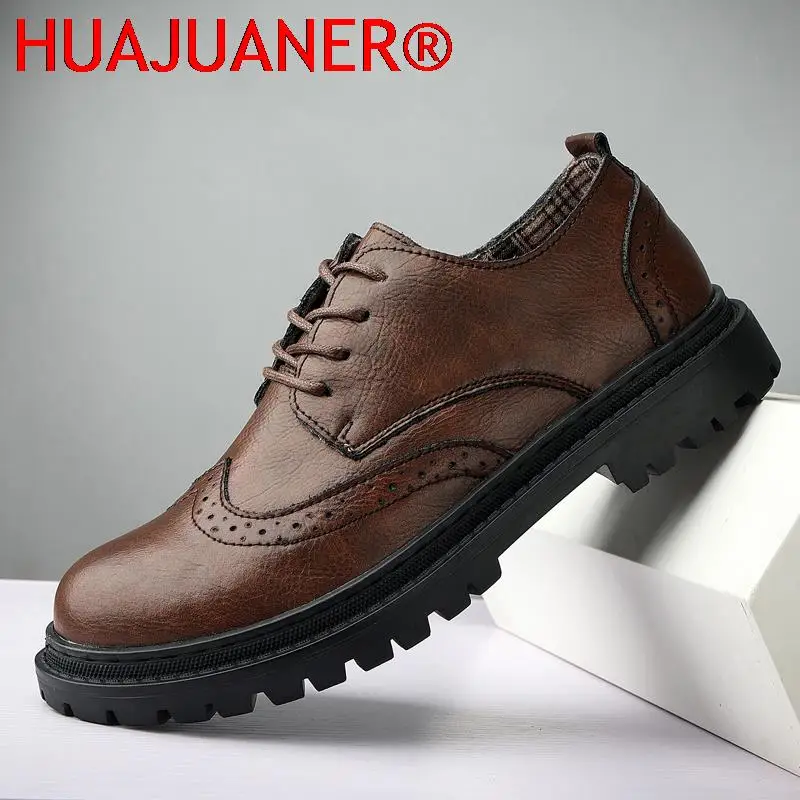 New Spring Autumn Fashion Shoes Men Office Design Classic Men Shoes Thick Bottom Brogue Footwear Leather Casual Oxfords For Men
New Spring Autumn Fashion Shoes Men Office Design Classic Men Shoes Thick Bottom Brogue Footwear Leather Casual Oxfords For Men