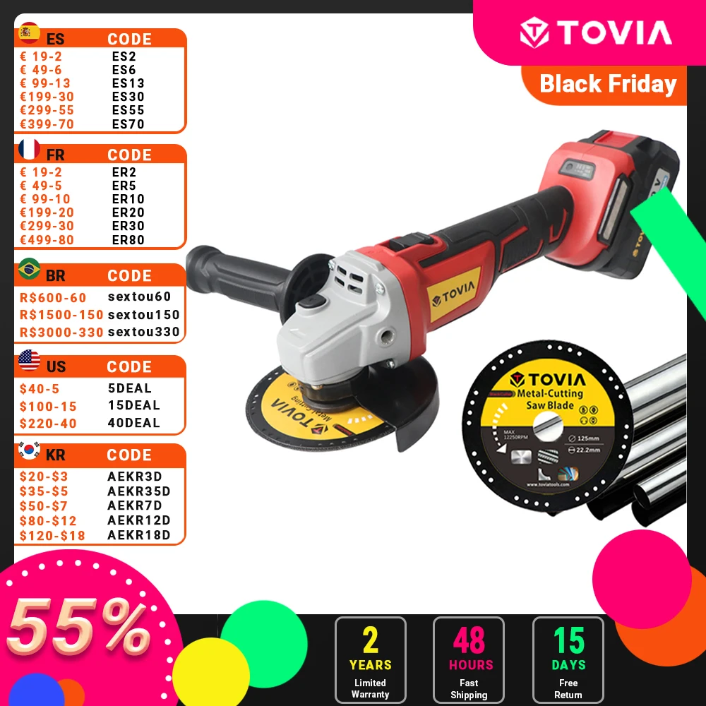 Cordless Angle Grinder 20V Variable Speed Lithium-Ion Electric Angle Grinder Brushless Battery Cutting Machine Power Tool
Cordless Angle Grinder 20V Variable Speed Lithium-Ion Electric Angle Grinder Brushless Battery Cutting Machine Power Tool