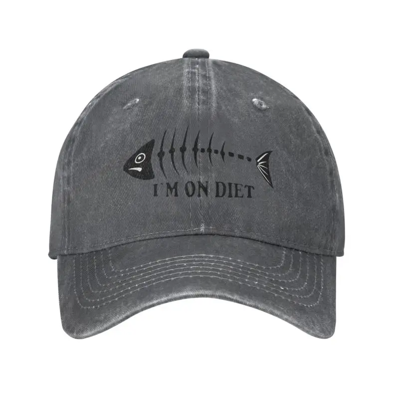 Personalized Cotton Fish Bone Fishing-I'm On Diet Baseball Cap Outdoor Women Men's Adjustable Dad Hat Summer
Personalized Cotton Fish Bone Fishing-I'm On Diet Baseball Cap Outdoor Women Men's Adjustable Dad Hat Summer
