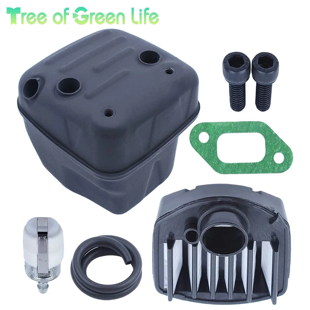 Chainsaw Exhaust Muffler Air Fuel Filter Line Replacement Parts for Husqvarna 357 359 357XP with Gasket Bolt
Chainsaw Exhaust Muffler Air Fuel Filter Line Replacement Parts for Husqvarna 357 359 357XP with Gasket Bolt