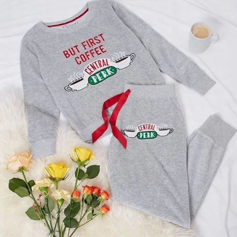 Friends TV Show Two-piece adult leisure home suit 
Friends TV Show Two-piece adult leisure home suit